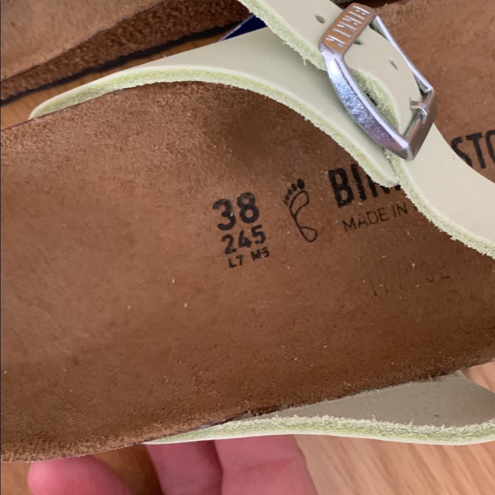 Birkenstock Women's Gizeh Mint Green Thong Sandal - Picture 4 of 8